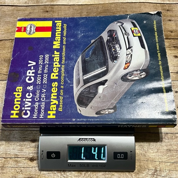 Haynes Honda Civic & CRV Mechanical Repair Manual - Picture 5 of 5